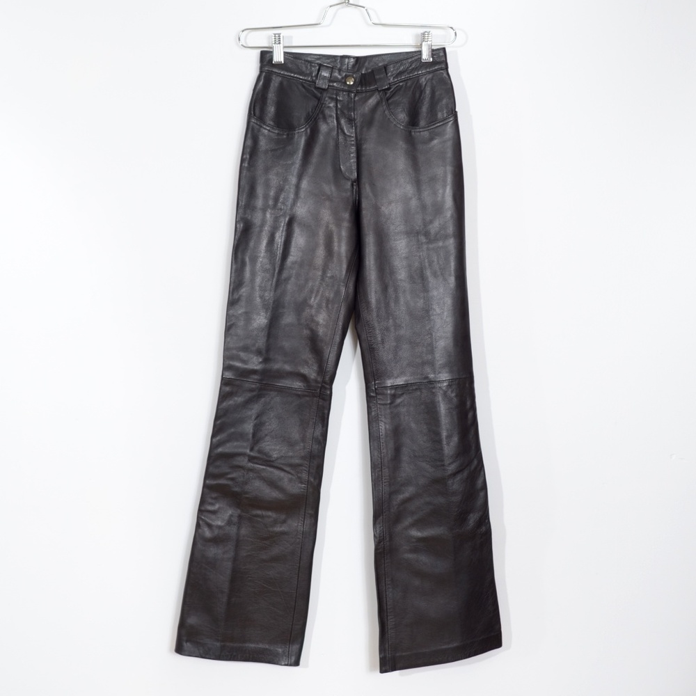 90s vintage Hudson leather high waisted pants